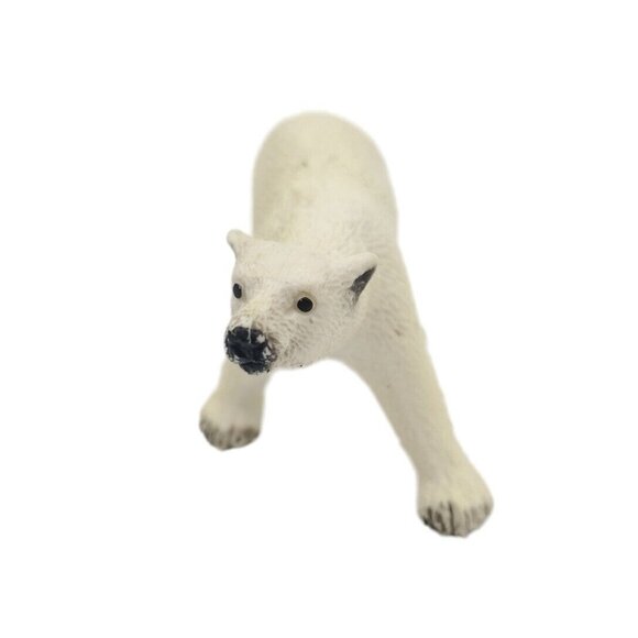 Polar Bear Figurine Vintage‎ Safari Ltd 1997 5” Alaska North Pole Wildlife Toy - Picture 2 of 6